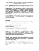 PROYECTO INTEGRAL DE REHABILITACIÓN DEL EX EDIFICIO DEL MINISTERIO DE FINANZAS