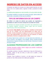 INGRESO DE DATOS EN ACCESS. Página 1