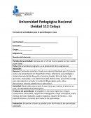 Formato de actividades para el aprendizaje en casa