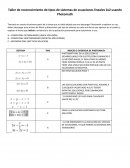 Taller de reconocimiento de tipos de sistemas