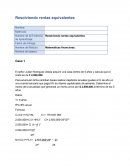 Resolviendo rentas equivalentes. Matemáticas financieras
