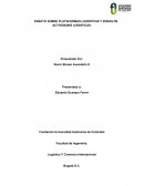 ENSAYO SOBRE PLATAFORMAS LOGÍSTICAS Y ZONAS DE ACTIVIDADES LOGISTICAS