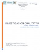 LA INVESTIGACIÓN CUALITATIVA EN ENFERMERÍA