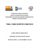 COMO INVERTIR COMO RICO