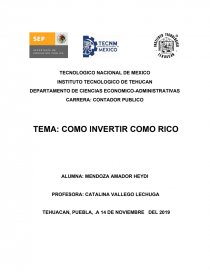 COMO INVERTIR COMO RICO. Página 1