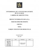 PARQUE TEMÁTICO DE DIOSES INCAS