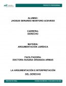 LA ARGUMENTACIÓN E INTERPRETACIÓN DEL DERECHO