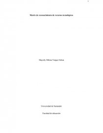 Matriz de reconocmiento. Página 1