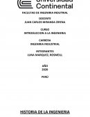 HISTORIA DE LA INGENIERIA