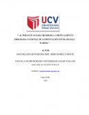 Alternativas para mejorar la motivacion en programa nacional de alimentacion escolar Qali Warma