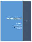 LAS CUATRO “P” PRODUCTO Fruit Skewers