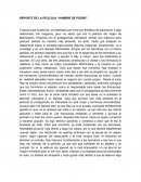 REPORTE DE LA PELICULA “HAMBRE DE PODER”