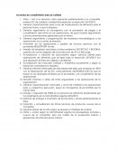 Acuerdos de cumplimiento área de calidad