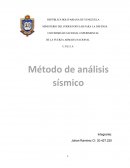 Método de análisis sísmico