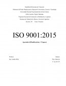 Planificación en la Gestión de Calidad de productos y servicios según las Normas ISO 9001:2015