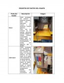 REGISTRO DE PARTES DEL EQUIPO