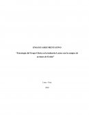 Estrategia del grupo Gloria en la industria Lactea con la compra de acciones de Ecolat