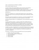CASO: LIQUIDACION DE CONTRATO LABORAL