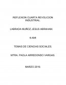 REFLEXION CUARTA REVOLICION INDUSTRIAL