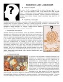FILOSOFÍA DE LA DE LA EDUCACIÓN