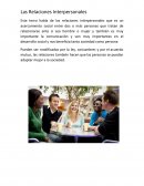 ETICA. Las Relaciones Interpersonales
