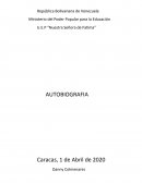 AUTOBIOGRAFIA. ANALISIS. INTERPRETACIÓN