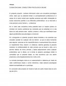 COGNICIÓN SANA, CONSULTORÍA PSICÓLOGICA ONLINE