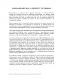 NORMAS RELATIVAS A LA EJECUCION DEL TRABAJO