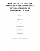 Efectos Positivos y Negativos Cuarentena