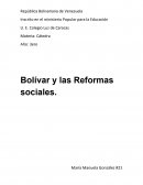Reformas sociales de Bolívar
