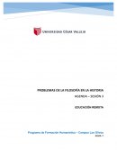 PROBLEMAS DE FILOSOFÍA EN LA HISTORIA