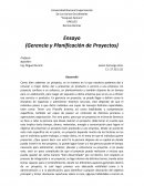 Gerencia y Planificación de Proyectos