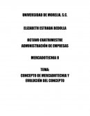 CONCEPTO DE MERCADOTECNIA Y EVOLUCIÓN DEL CONCEPTO