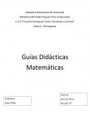 Guías Didácticas Matemáticas