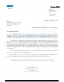 Carta Solicitud Proveedor estratégico para la industria Minera