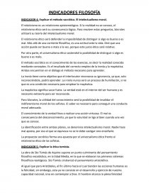 INDICADORES FILOSOFÍA. Página 1