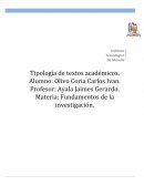Tipologia de textos academicos