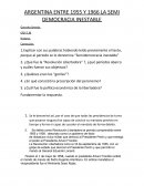 ARGENTINA ENTRE 1955 Y 1966 LA SEMI DEMOCRACIA INESTABLE