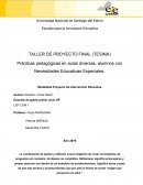 Practicas pedagógicas -Alumnos con NEE