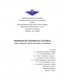 MEDIDAS DE TENDENCIA CENTRAL (MODA, MEDIANA, MEDIA ARITMETICA, PROMEDIO)