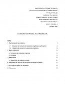 Consumo de productos orgánicos