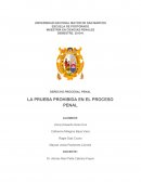 LA PRUEBA PROHIBIDA EN EL PROCESO PENAL