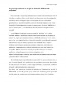 La psicologia ambiental en el diglo XXI : El desafío del desarrollo sustentable