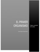 El primer organismo. Origen y evolución de la celúla