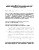 Plan de Proyecto Aplicación para Análisis y Prevención de Robos de Automóviles Empleando Regresión Lineal y Algoritmos de Backtracking