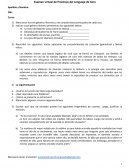Examen virtual de Prácticas del Lenguaje de 3ero