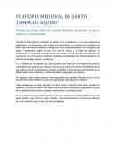FILOSOFIA MEDIEVAL DE SANTO TOMAS DE AQUINO