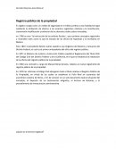 Derecho registral. Registro público de la propiedad