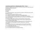AUTOEVALUACIÓN DE LA PERSONALIDAD TIPO A –TIPO B