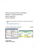 EVALUACIÓN DE PROYECTOS DE INVERSIÓN